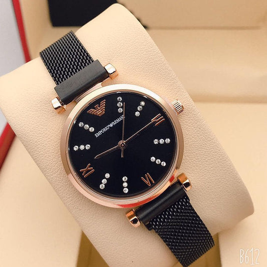 E_mporio A_rmani Full Black Dial Watch For Women