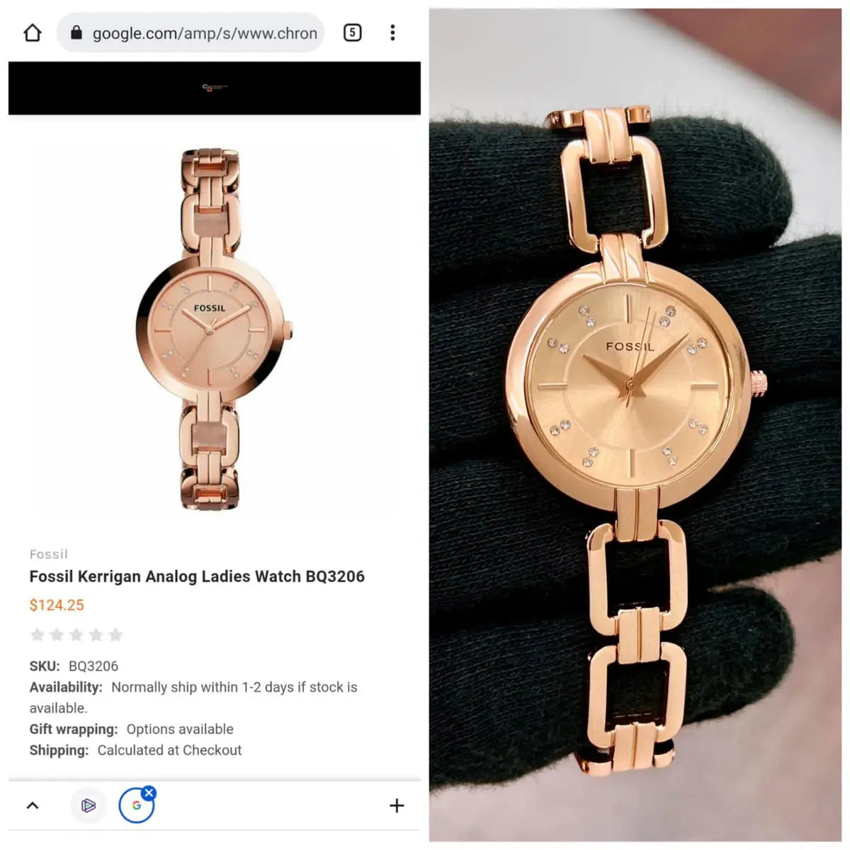 Fossi_l Rose Gold Ladies