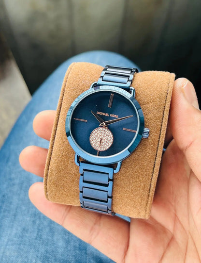 Michae_l Kor_s Portia Blue Ladies Watch