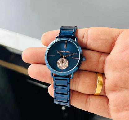 Michae_l Kor_s Portia Blue Ladies Watch