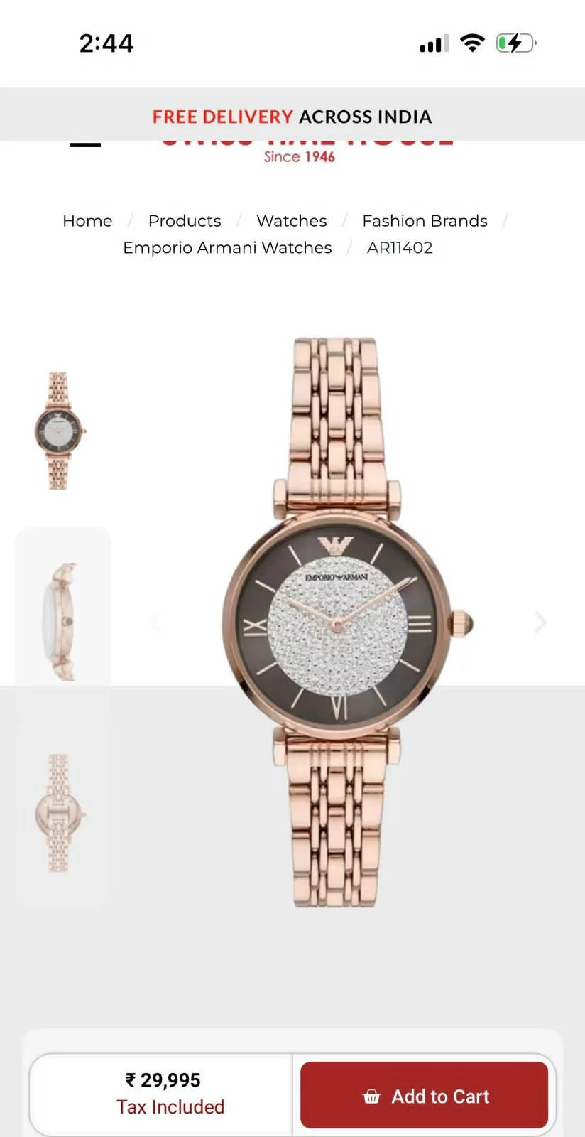 Empori_o Arman_i Quartz Movment